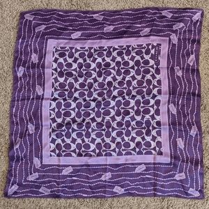 Coach 100% Silk Scarf